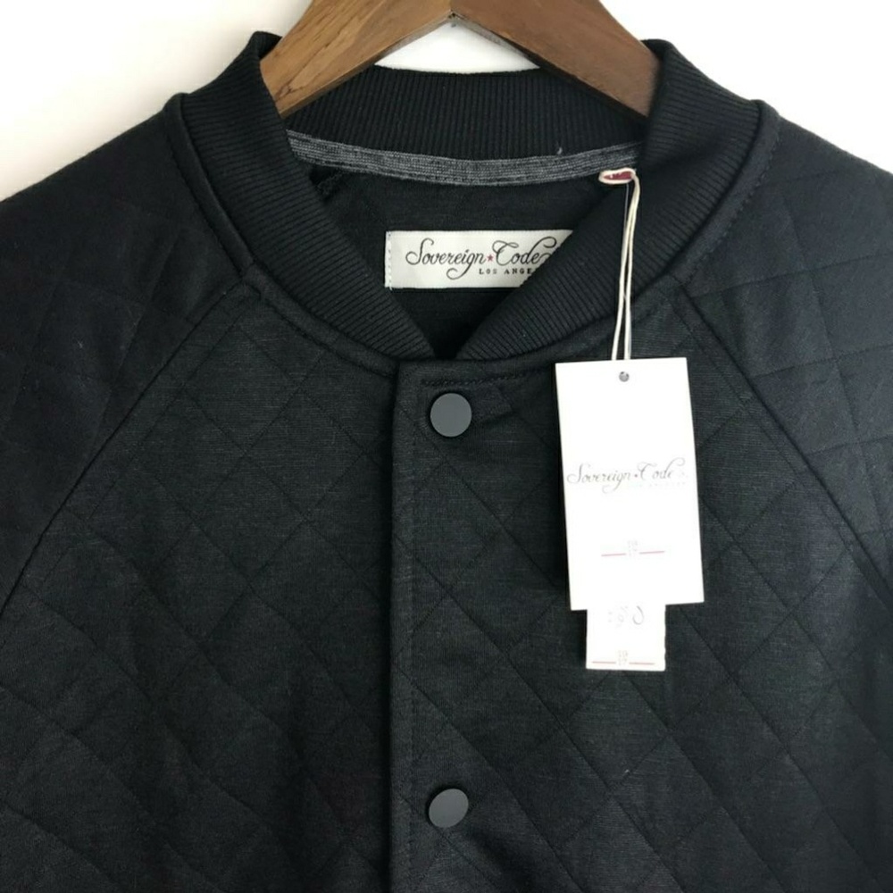 Sovereign Code Black Button Front Jacket - Picture 4 of 7